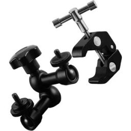 INF Support de caméra articulé 7 pouces avec pince crabe grand format - Fixation polyvalente