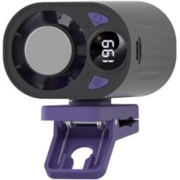 INF Ventilateur portable clip ceinture extérieur - 199 niveaux, affichage numérique et réfrigération à froid Le noir