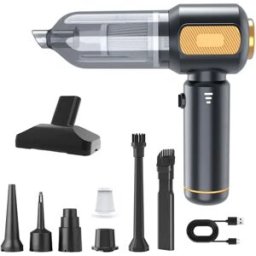 INF Aspirateur de voiture - Moteur brushless haute aspiration, aspirateur portatif 2-en-1 avec batterie 6000mAh et recharge