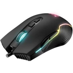 INF Souris filaire RGB 7 boutons, capteur INT-725F, DPI réglable jusqu'à 7200, interface UB 2.0 Le noir