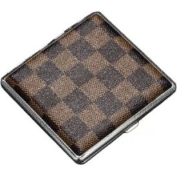 INF Étui à Cigarettes en Cuir PU - Contient 20 Cigarettes, Portable & Anti-Écrasement Marron + Noir