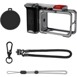 INF Poignée et kit cage Rabbit pour caméra d'action - Poignée en alliage d'aluminium avec silicone antidérapant, bouton shutter