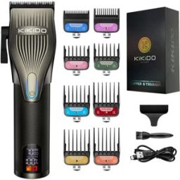 INF Tondeuse à Cheveux LCD Professionnelle pour Dégradés - Tondeuse Sans Fil Rechargeable
