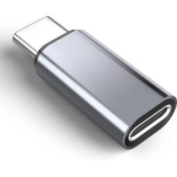 INF Adaptateur Lightning (femelle) vers USB-C (mâle), compatible avec iPhone 15 Gris