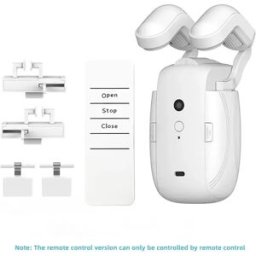 INF Moteur de Rideau Électrique Intelligent - Télécommande, Ouverture Simple, 3-en-1