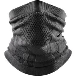 INF Masque de cyclisme coupe-vent et respirant - Cache-cou polyvalent pour le ski et la moto Le noir