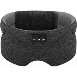 INF Bandeau/masque de sommeil Bluetooth avec écouteurs Le noir