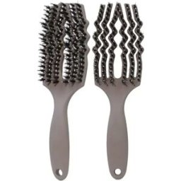 INF Brosse à cheveux massante avec poils de sanglier et nylon - Démêlage, Lissage, Apaisement du cuir chevelu