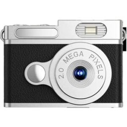 INF Caméra rétro mini avec écran 0.96 inch et éclairage LED - Photo HD, enregistrement en boucle et grand-angle pour selfies Le noir