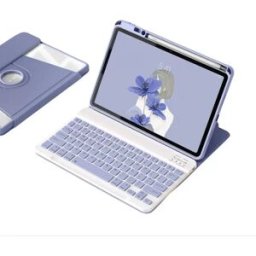 INF Étui de protection rotatif à 360° avec clavier Bluetooth pour Xiaomi Mi Pad 6/6 Pro 11 pouces - Violet Lavande
