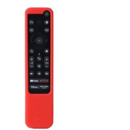 INF Étui de protection en silicone compatible avec la télécommande Sony TX800C TX900 - Antidérapant, antichoc Rouge