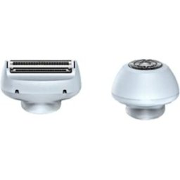 INF Tête de rasoir de remplacement 2-en-1 pour tondeuse - Lame céramique, double-grille, tête flottante lavable avec sécurité Bleu