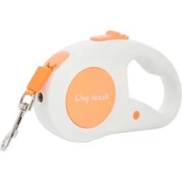 INF Laisse rétractable pour animaux de compagnie 3m - Extension automatique, légère et élégante Orange