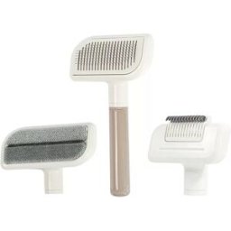 INF Brosse de toilettage 3-en-1 pour animaux : Démêlage, élimination des poils morts et nettoyage
