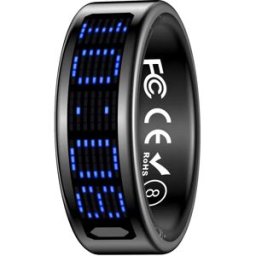 INF Bague Connectée avec Écran : Contrôle Tactile, Suivi Fitness et Télécommande Le noir 10