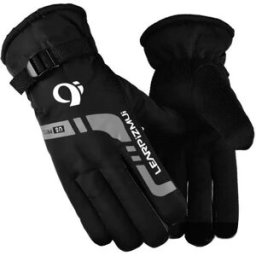 INF Gants de cyclisme thermiques imperméables et coupe-vent pour homme - Moto et vélo électrique Gris