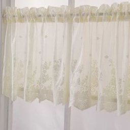 INF Élégants Rideaux de Cuisine en Dentelle Voilages Transparents