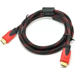INF Câble HDTV Haute Définition Rouge et Noir - Connexion Impeccable pour TV et Ordinateur 15 m
