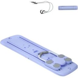 INF Planche abdominale pliable multifonction – Entraîneur de gainage complet avec élastiques, correction de posture et design Violet