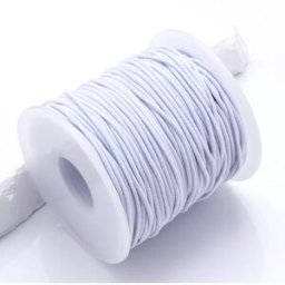 INF Cordon élastique pour bracelets, 0,8 mm, blanc