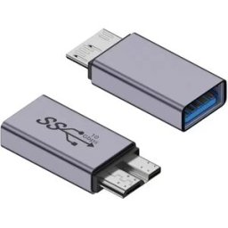 INF Lot de 2 adaptateurs USB A femelle vers Micro B mâle - Convertisseur en alliage d'aluminium
