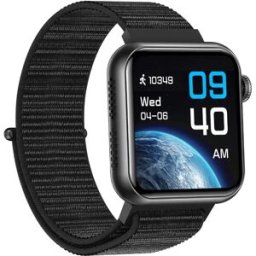 INF Montre Connectée TK50 Rose Tressée : Suivi Santé, Appels Bluetooth & 100+ Modes Sport Le noir