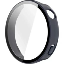 INF Étui de protection d'écran en PC + verre trempé compatible avec Huawei Watch GT6 46MM - Bleu