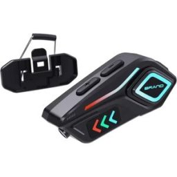 INF Casque Bluetooth Moto avec Micro Souple : Longue Autonomie, Éclairage Ambiant et Son Stéréo