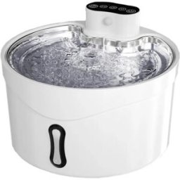 INF Fontaine à eau pour animaux 2.6L – Filtration intelligente 4 étapes, Pompe silencieuse, Alimentation Type-C