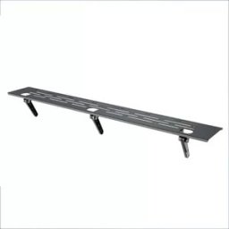 INF Étagère TV étendue 90cm, console multimédia en acier laminé à froid avec pieds de support ABS, installation sans perçage