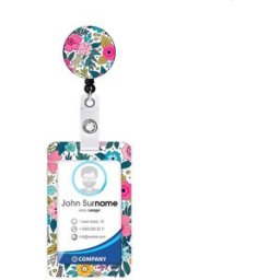 INF Porte-carte d'identité paresseux avec enrouleur de badge rétractable model 2