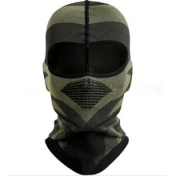 INF Cagoule de Cyclisme Respirante : Masque de Ski et Tour de Cou Moto pour Sports d'Hiver Vert+Noir