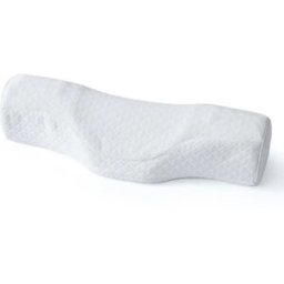 INF Coussin cervical en mousse à mémoire magnétique avec couche d'air, pierres de germanium et housse zippée amovible 45x15x10cm