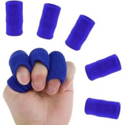 INF Lot de 20 Manchons de Protection pour Doigts - Respirants et Élastiques Bleu
