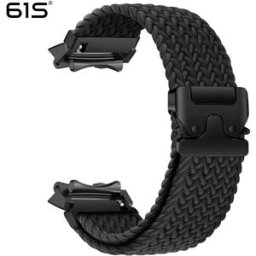 INF Bracelet Élastique Tressé en Nylon avec Boucle Parachute compatible avec Amazfit T-Rex 2 Le noir