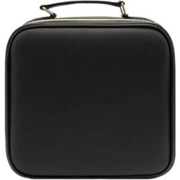 INF Trousse maquillage LED avec miroir éclairé - USB rechargeable, contrôle tactile, miroir amovible, trousse de voyage Le noir