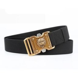 INF Ceinture élastique tactique à boucle alliage double fente à dégagement rapide - Taille 33-37, Convient 70-95kg, Plusieurs Le noir