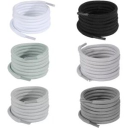 INF Lot de 6 paires de lacets multicolores pour baskets et bottes L