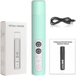 INF Lime à ongles électrique pour animaux de compagnie - Soin des griffes sûr et silencieux Vert