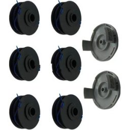 INF Kit de remplacement RAC123 Bobine de coupe-bordures ×6 + Couvercle RAC122 ×2 compatible avec Ryobi
