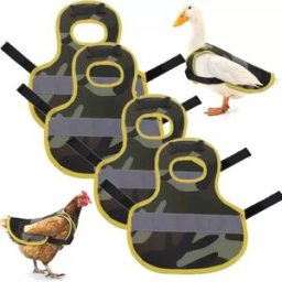 INF Gilet de sécurité réfléchissant pour poulets, canards et oies - Lot de 4, Tissu Oxford