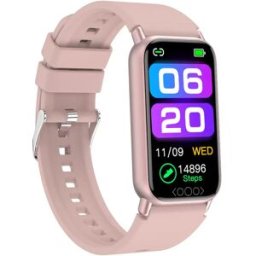 INF TK 72 Bracelet d'activité avec pouls, moniteur de sommeil, IP68 Rose