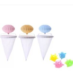 INF Boules de Lavage 2-en-1 avec Filtre Anti-Peluche et Anti-Cheveux pour Machine à Laver
