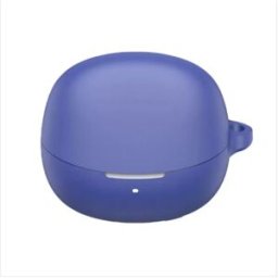 INF Étui de protection en silicone compatible avec les écouteurs Bluetooth QCY MeloBuds N60 - Antichoc et anti-poussière Bleu foncé
