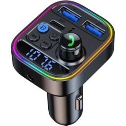 INF Transmetteur FM voiture Bluetooth MP3 – Bluetooth 5.3, PD 30W, Double USB 5V 2.4A, Appels mains libres