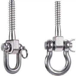 INF Lot de 2 crochets de balançoire en acier inoxydable en forme d'arc - Résistants à la corrosion pour balançoires, chaises