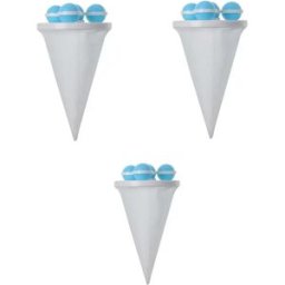 INF Sac filtre anti-peluches Gyro pour machine à laver (lot de 3) - Filtre flottant PP+polyester Bleu