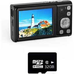 INF Appareil Photo Numérique 96MP 5K avec Zoom Optique 6x, Double Objectif & Carte TF 32GB