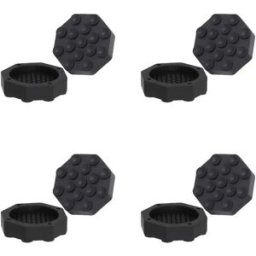 INF Lot de 4 patins polygonaux antidérapants pour machine à laver - Réduction du bruit et amortissement des vibrations