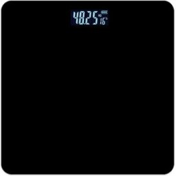 INF Balance corporelle numérique compatible with Type-C rechargeable et écran LCD rétroéclairé Le noir